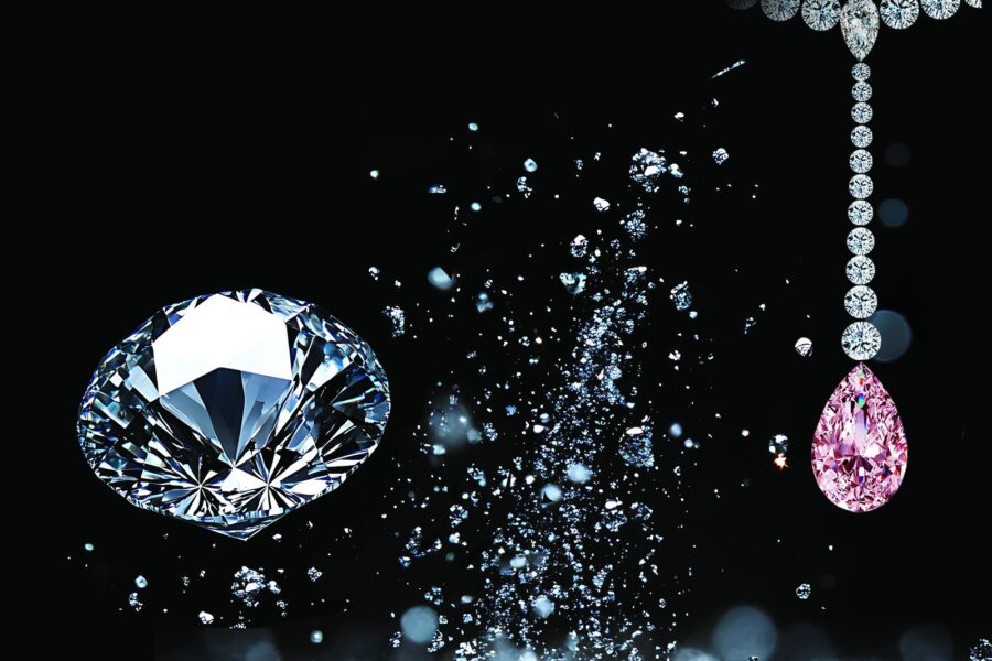 A brilliant-cut diamond from the Boite d’Or collection