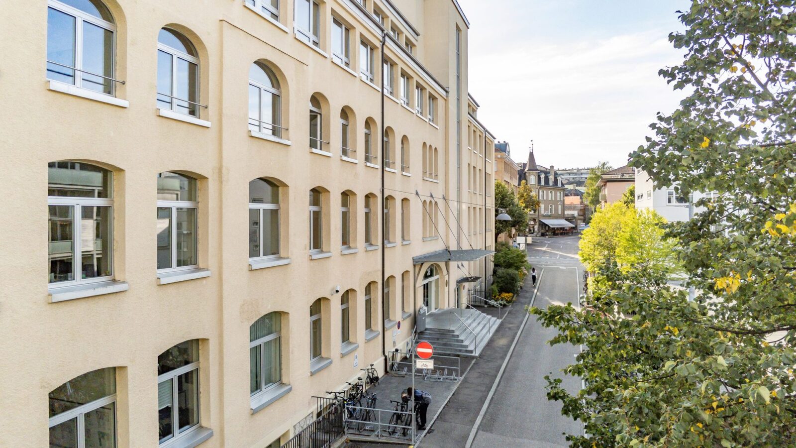 The façade of the SECO building in Bern