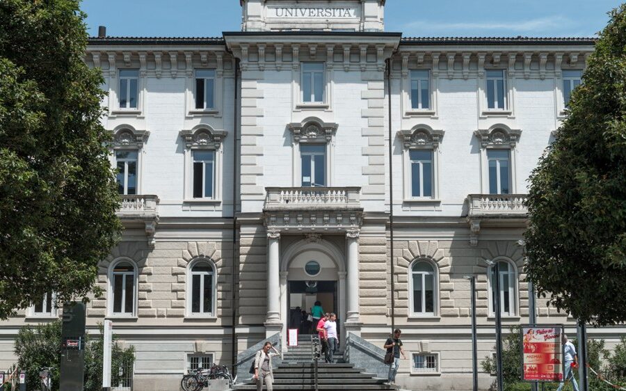The main building of the USI Lugano Campus